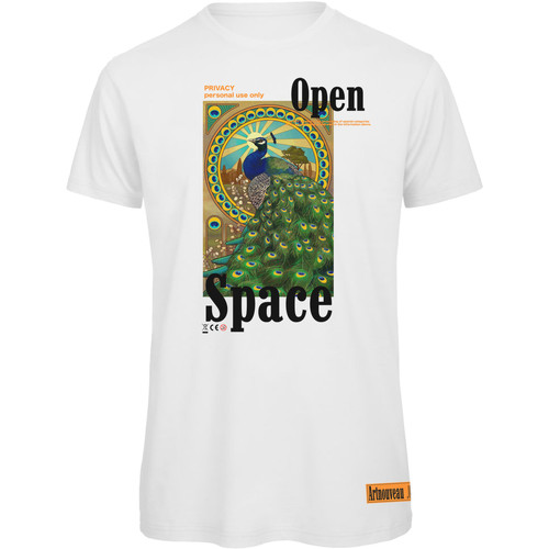 Vêtements Femme T-shirts manches courtes Openspace Peacock Blanc