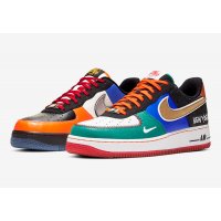 Chaussures Baskets yorker Nike Air Force 1 Low What The NYC  White/Black-Total Orange-Racer Blue