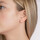 Montres & Bijoux Femme Boucles d'oreilles Brillaxis Boucles d'oreilles  argent 4 mm Blanc