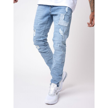 Jeans slim Project X Paris Jean TP21001 Bleu clair - Vêtements Jeans slim Homme 69 