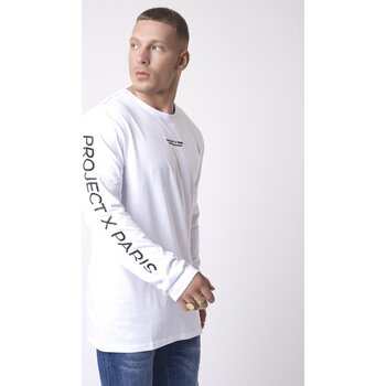 Vêtements Homme T-shirts manches longues Basic Hoodie 178312 670 Tee Shirt Manches Courtes Stretch O2tornad Blanc