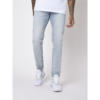 Vêtements Homme Jeans slim Air Jordan 1 Mid Black Fire Red Shorts Jean TP21019 Bleu