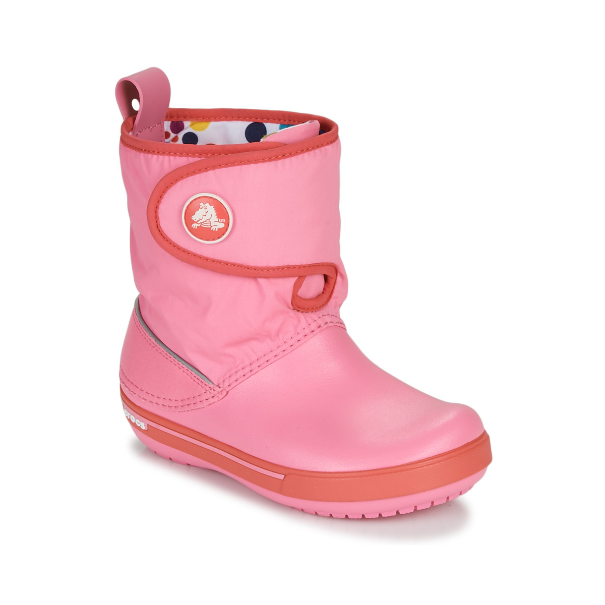 Chaussures Enfant Bottes de neige Crocs CROCBAND ll.5 GUST BOOT KIDS PLEM PPY Rose