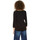 Vêtements Femme T-shirts manches longues Desigual Top Femme Granada Noir et Motifs Bleu 18WWTKAG (rft) Noir