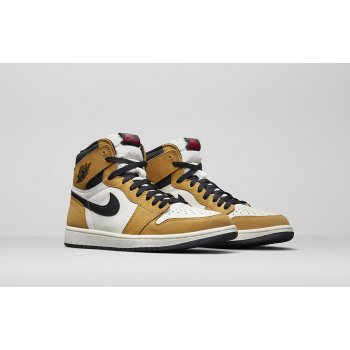 Chaussures Baskets montantes Nike Air Jordan 1 High Rookie Of The Year Gold Harvest/Black