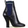 Chaussures Femme Bottes Vintage Boots en cuir Noir