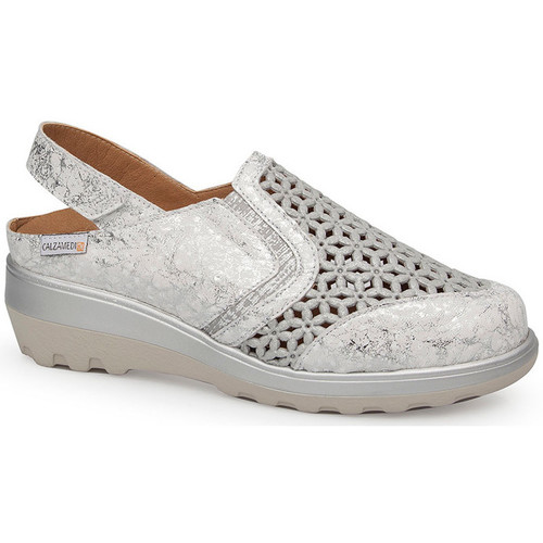 Chaussures Femme Bougeoirs / photophores Calzamedi SANDALE  0728 Blanc