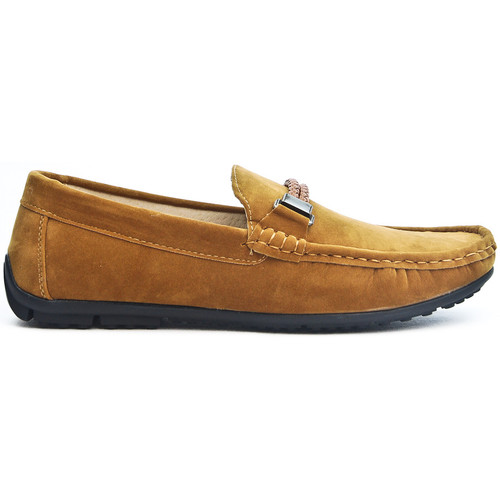 Chaussures Mocassins Uomo Design Bottines / Boots Camel