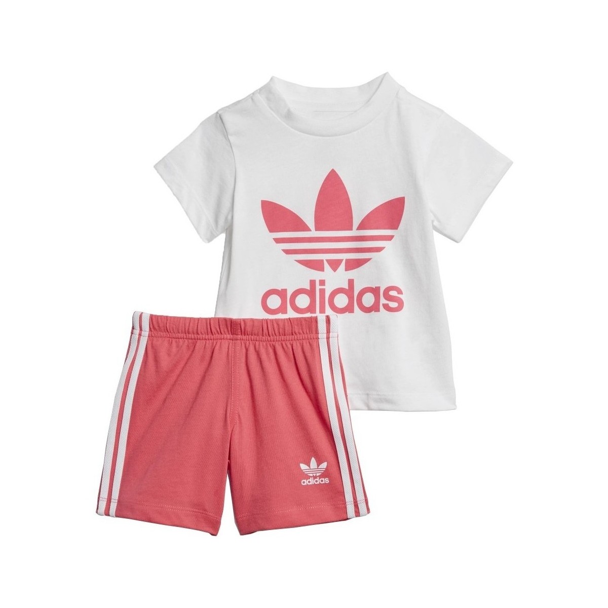 Vêtements Enfant Ensembles enfant adidas Originals Short Tee Set Blanc