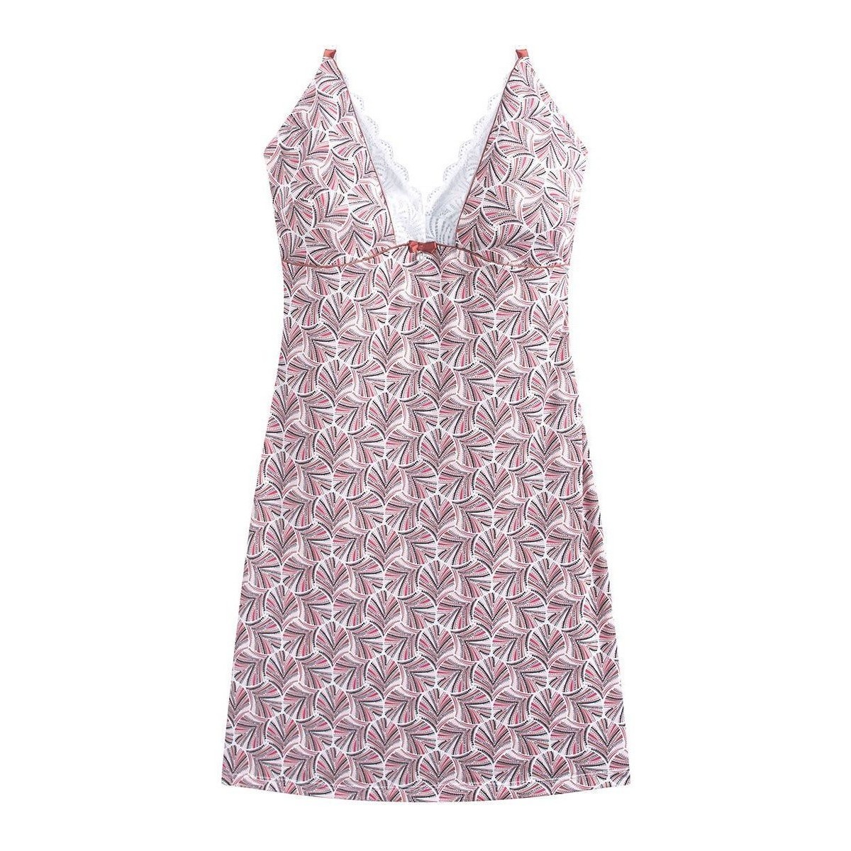 Vêtements Femme Pyjamas / Chemises de nuit Pomm'poire Nuisette rose Hawaï Rose