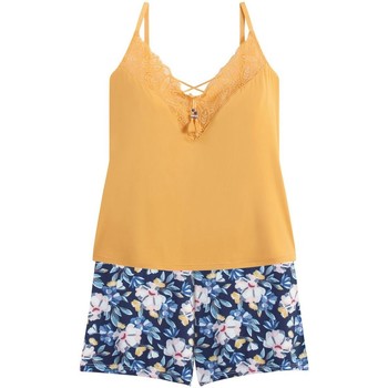 Vêtements Femme Pyjamas / Chemises de nuit Pomm'poire Top-short jaune Zazie jaune