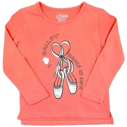 Vêtements Fille T-shirts manches longues Losan 026-1207AL Orange