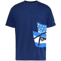 Vêtements Homme T-shirts manches courtes Tommy Jeans DM0DM08669 Bleu