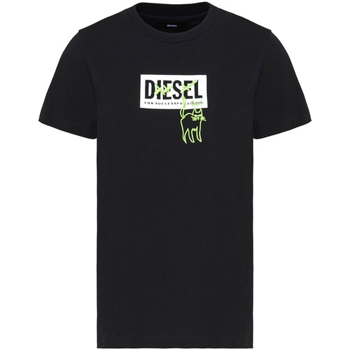 T-shirts Manches Courtes Diesel A00255 0HERA Noir - Vêtements T-shirts manches courtes Femme 39 