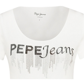 Vêtements Femme T-shirts manches courtes Pepe jeans PL504506 Beige
