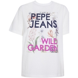 Vêtements Femme T-shirts manches courtes Pepe jeans PL504508 Beige