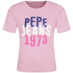 Vêtements Femme T-shirts manches courtes Pepe jeans PL504509 Rose