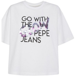 Vêtements Femme T-shirts manches courtes Pepe jeans PL504510 Blanc