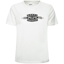 Vêtements Femme T-shirts manches courtes Pepe jeans PL504537 Blanc