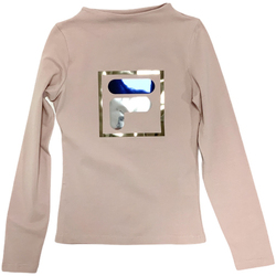 Vêtements Enfant Majestic Filatures round V-neck cotton T-shirt Fila 688102 Beige