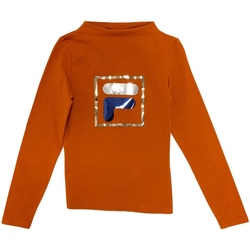 Vêtements Enfant Majestic Filatures round V-neck cotton T-shirt Fila 688102 Orange