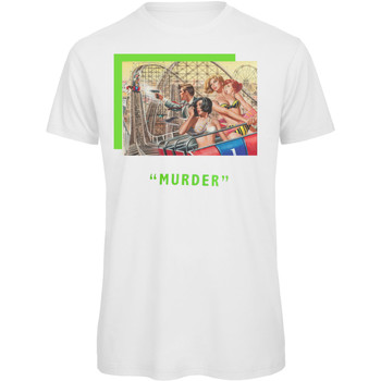 Vêtements Homme T-shirts manches courtes Openspace Murder Blanc