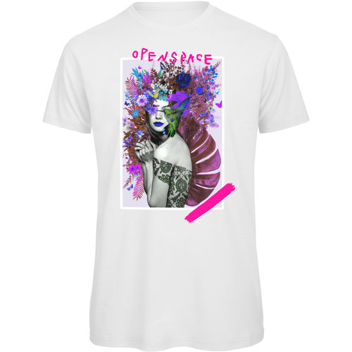 Vêtements Femme T-shirts manches courtes Openspace Flower Tattoo Blanc