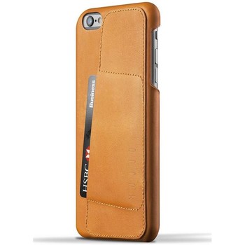 Sacs Housses portable Mujjo Leather Wallet Case 80º iPhone 6/6S Plus Tan Marron