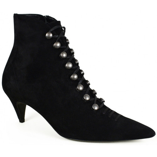 Chaussures Femme Bottes Saint Laurent Bottines Ally Noir