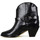 Chaussures Femme Bottes Francesco Russo Bottines en cuir Noir