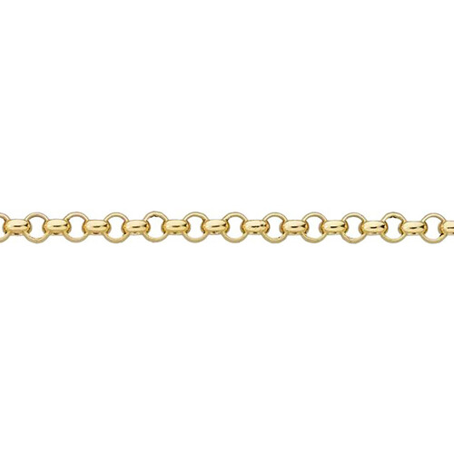 Politique de protection des données Femme Bracelets Brillaxis Bracelet  maille jaseron creux 3.1 mm Jaune