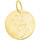 Montres & Bijoux Enfant Pendentifs Brillaxis Médaille  Vierge découpée étoiles 9 carats16mm Jaune