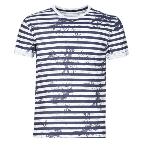 Vêtements Homme T-shirts manches courtes Yurban OLORD Marine / Blanc