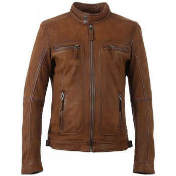 Vêtements Homme Vestes en cuir / synthétiques Oakwood CASTEL WHISKY 508 Marron
