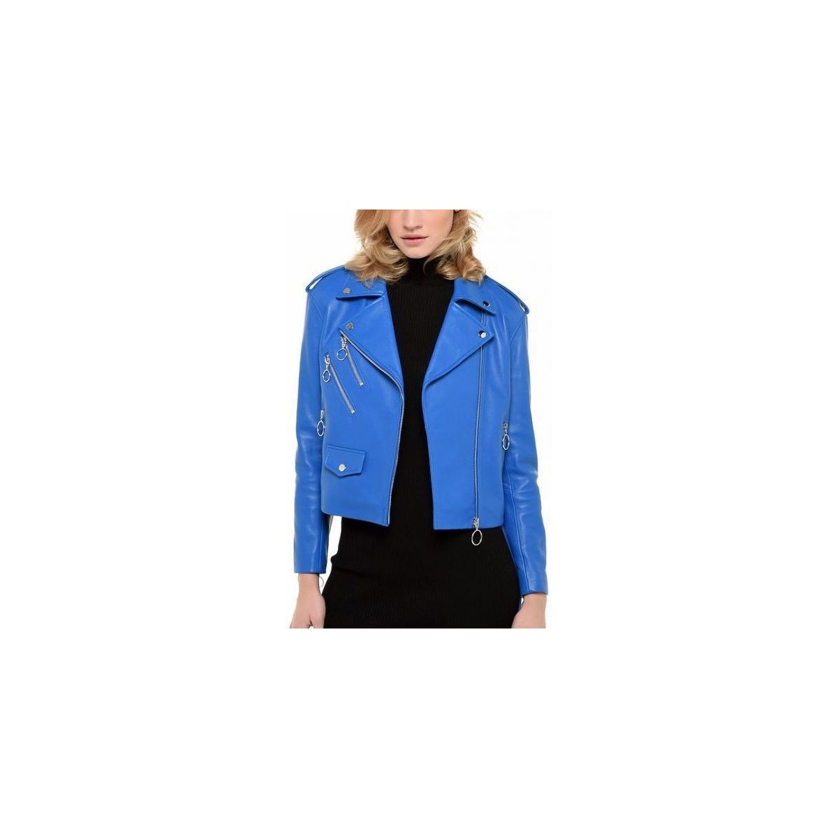 Vêtements Vestes en cuir / synthétiques Arturo Dakota Bleu Bleu