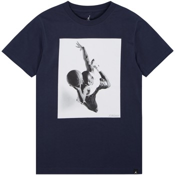 Vêtements Enfant T-shirts manches courtes Air Jordan -  T-shirt - Enfants Bleu