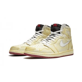 Chaussures Baskets montantes Nike Air Jordan 1 High x Nigel Sylverster Sail/White-Varsity Red-Reflect Silver