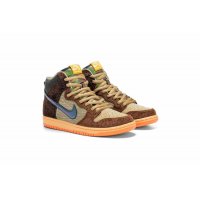 Chaussures Baskets yorker Nike SB Dunk High x Concepts Turdunken Rattan/Parachute Beige-Orange Chalk-Baroque Brown