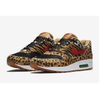 Chaussures Baskets yorker Nike Air Max 1 Animal Wheat/Bison-Classic Green-Sport Red