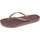 Chaussures Femme Tongs Isotoner Tongs ornements Marron