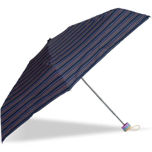 Accessoires textile Femme Parapluies Isotoner Parapluie mini, solide, ultra déperlant, à ouverture manuelle, Bleu