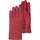 Accessoires textile Femme Gants Isotoner Gants tactiles en cuir de moutone tissu - doublés soie Rouge
