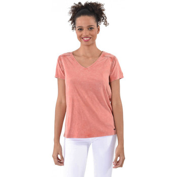 Vêtements Femme T-shirts manches courtes Kaporal Tee-Shirt Femme Malt Rose Rose