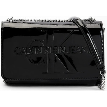 Sacs Femme Sacs porté main Calvin Klein Jeans Big logo gravé Noir