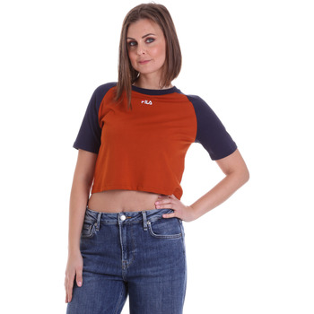 Vêtements Femme T-shirts manches courtes Fila 687919 Orange