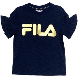 Vêtements Fille Fila all over print trackies in navy velour Fila 688038 Bleu