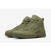 Chaussures Baskets montantes Nike Air Jordan XII PSNY Milan Olive/Olive-Olive