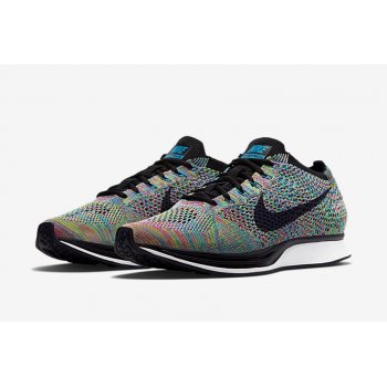 Chaussures Baskets basses Nike Flyknit racer Multi-color 2.0 Multi-Color/Black-Blue Lagoon