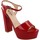 Chaussures Femme Sandales et Nu-pieds L'amour  Rouge