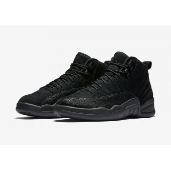 Chaussures Baskets montantes Nike Air Jordan 12 x OVO Black Black/Black-Metallic Gold